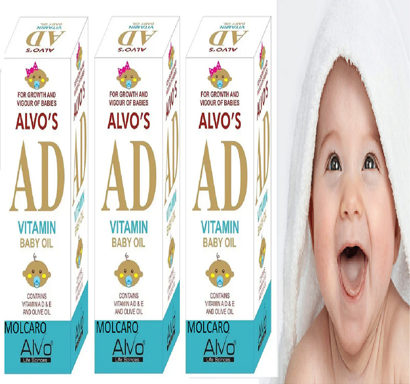 MOLCARO ALVO"S AD VITAMIN BABY OIL(300 ml)