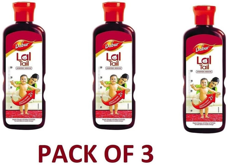 Dabur Lal Tail 50ml x 3U Ayurvedic Massage Oil(150 ml)