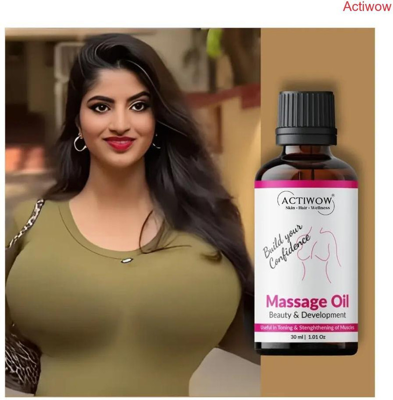 ACTIWOW Beauty Breast Massage Oil with restoring jojoba and olive(30 ml)