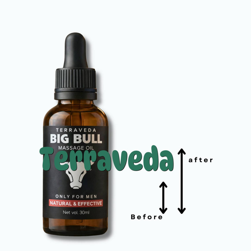 Terraveda Big Bull Natural Men’s Massage Oil for Strength Powe1315(30 ml)