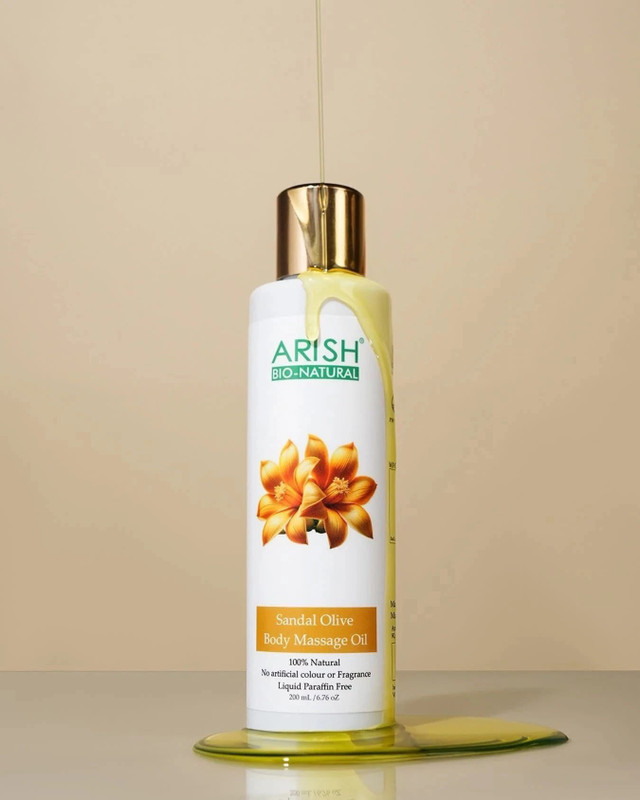 ARISH BIO-NATURAL SANDAL OLIVE BODY MASSAGE OIL(200 ml)