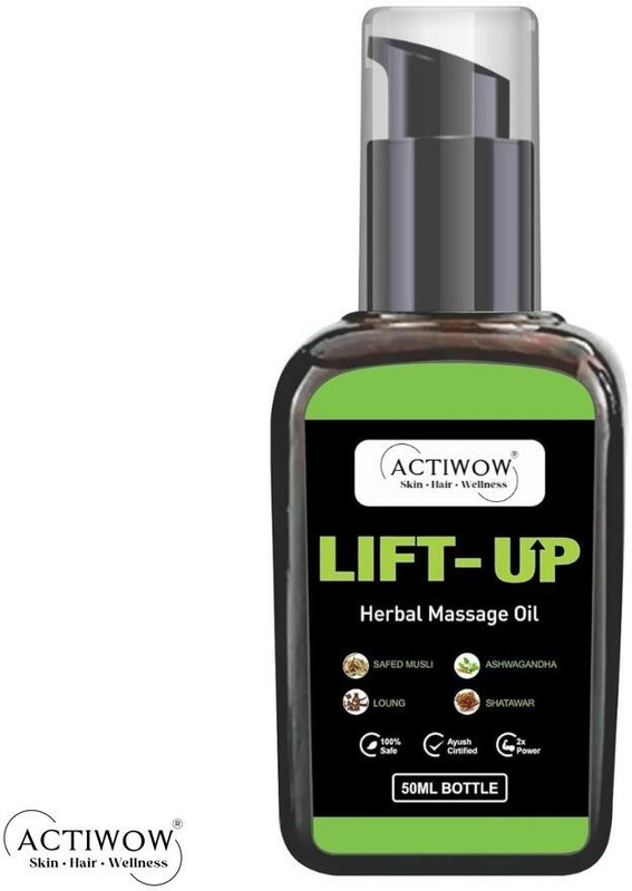 ACTIWOW Lift-up Herbal Massage Oil for Sensual Massage with Pure Botanicals - Eucalyptus(50 ml)