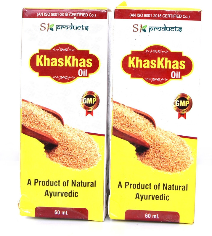 SK ProductS Khas Khas Oil (PACK OF 2)(120 ml)