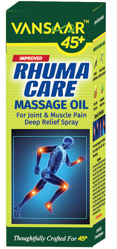 VANSAAR Rhuma Care Massage Oil for long lasting pain relief|100% Ayurvedic|100ml(100 ml)