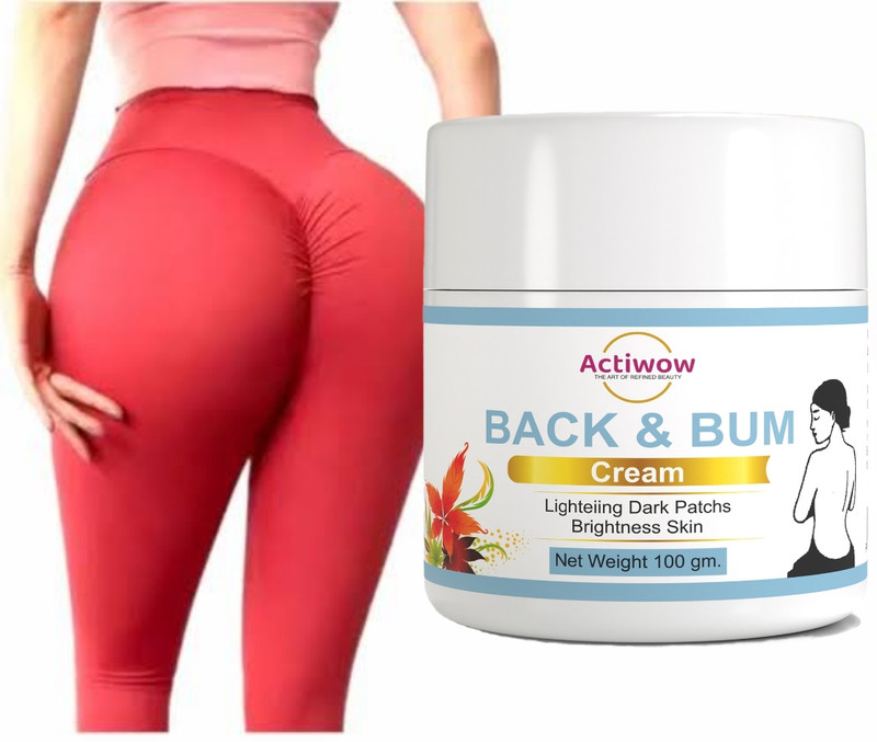 ACTIWOW Brightening Back and Bum Cream - for uneven, dark and patchy bum and back(100 g)