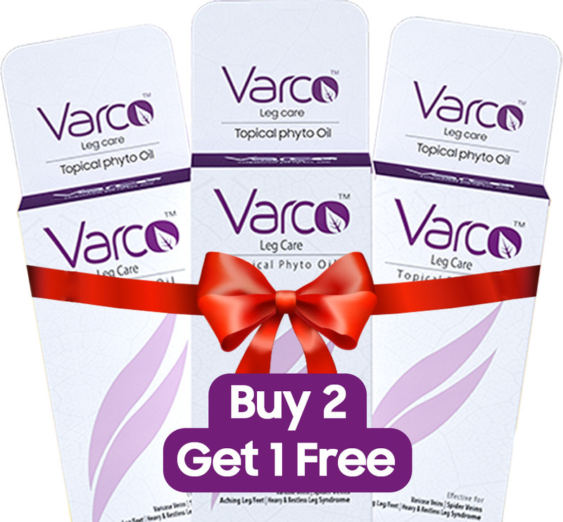 Varco Leg Care Topical Phyto Oil for Management of Varicose Veins, Spider Veins(180 ml)