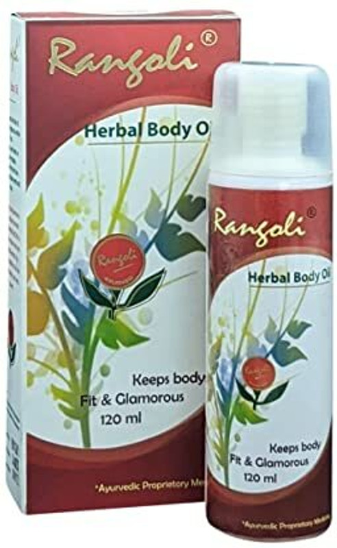 RANGOLI Ayurved Herbal Body Massage Oil Keeps Body Fit and Glamorous(240 ml)