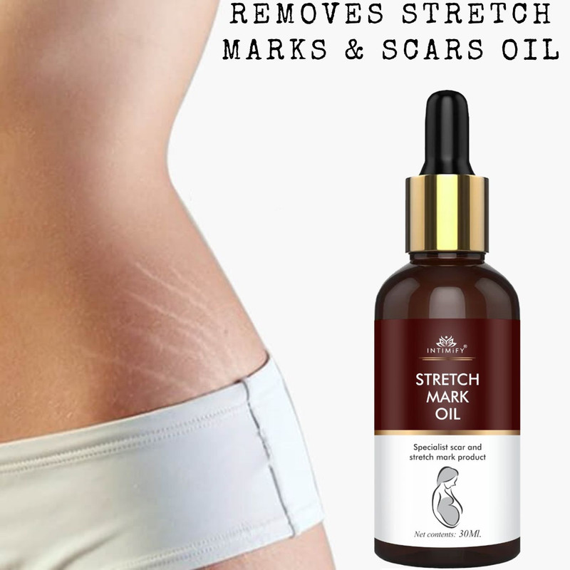 INTIMIFY Stretch Mark Oil Removes Stretch Marks & Scars Oil Massage Oil For Women(30 ml)