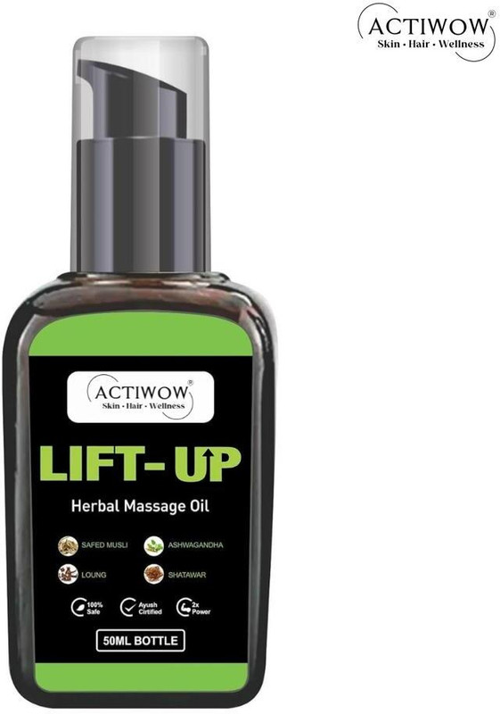 ACTIWOW Lift-up Herbal Massage Oil for Daily Use with Herbal Coolness - Camphor(50 ml)