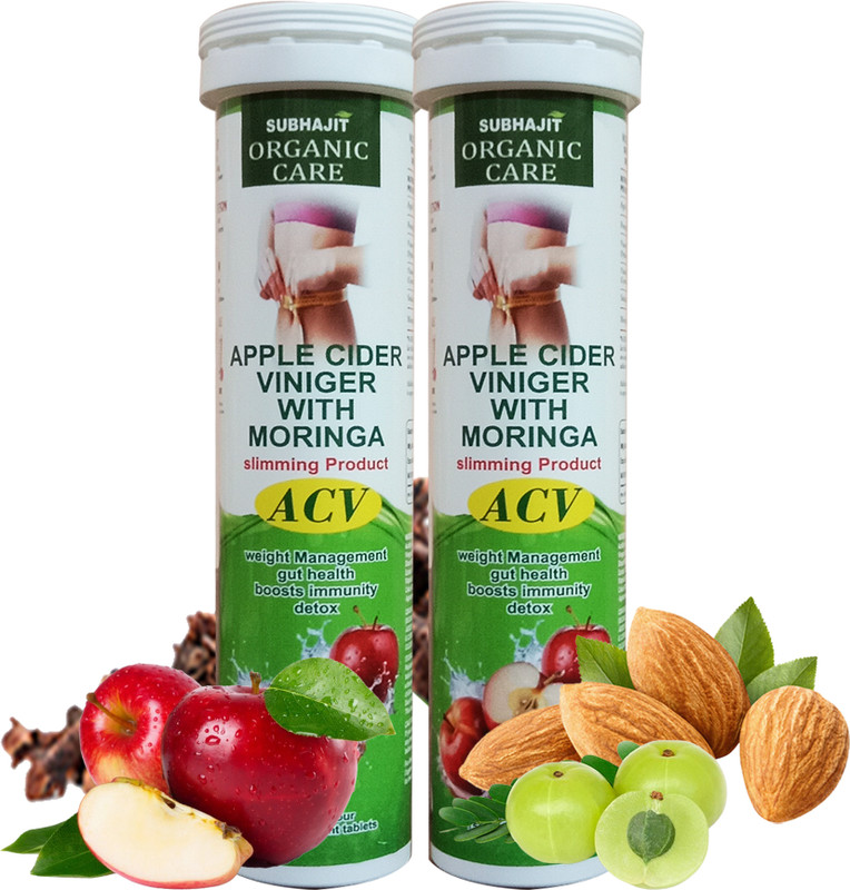 SUBHAJIT ORGANIC CARE ACV 2 pcs Sliming Product (15 Tab X 2 = 30 Tab)(120 g)