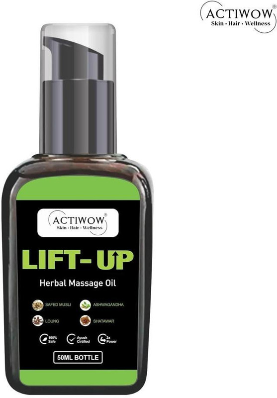 ACTIWOW Lift-up Herbal Massage Oil for Post-Workout with Earthy Aroma - Camphor(50 ml)