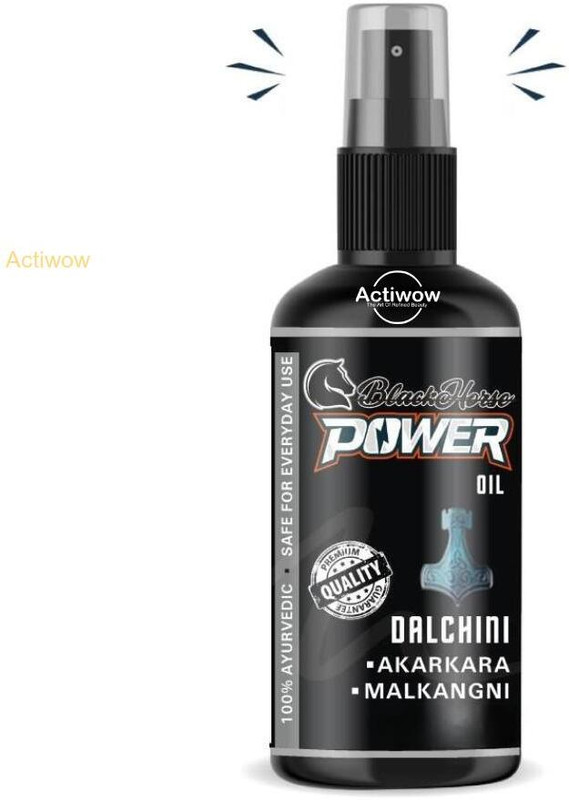 ACTIWOW Black Horse Power 100% Herbal Performance Boost Oil(30 ml)