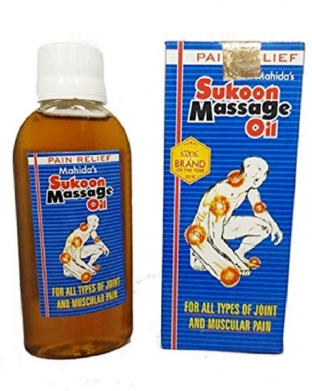 MAHIDAS SUKOON BLUE MASSAGE OIL pack 2pcs(400 ml)