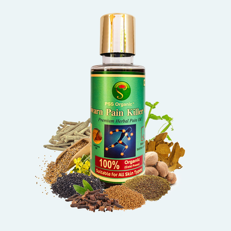 PSS ORGANIC With device of S Swarn Pain Killer Oil || Herbal Pain Killer Oil For All Skin Pack Of 1(100 ml)