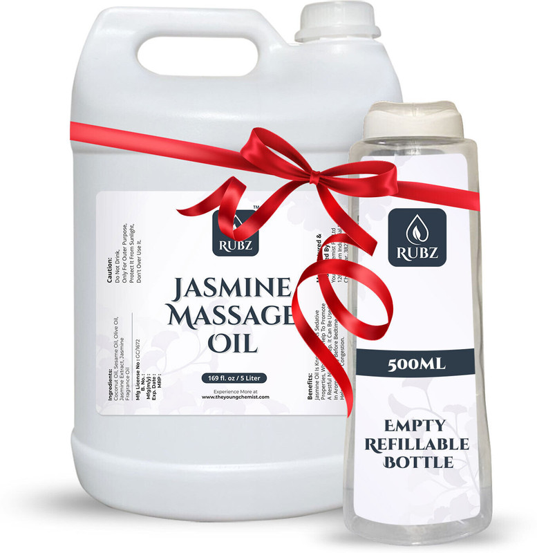 Rubz Jasmine Massage Oil | Moisturizing & Nourishing Body Massage Oil(5 L)