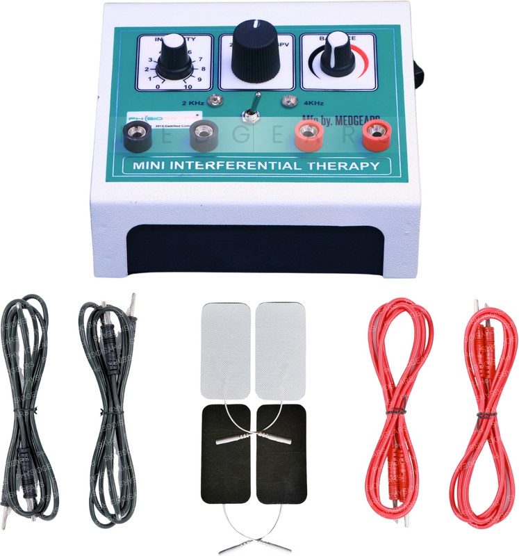 Physiogears MINI IFT Physiotherapy Machine for Pain Relief US Machine With Sticky Pads Ultrasound Machine