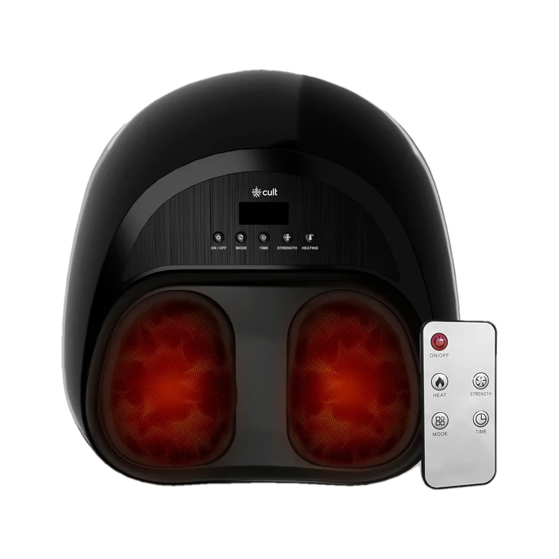 Cult Fitkit Pulse, Air compression, Deep Kneading Rollers, Multiple Modes, Foot Fitkit Massager(Black)