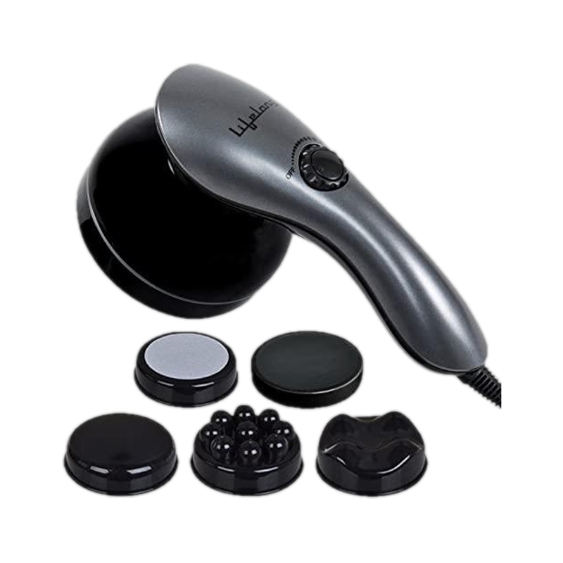 Lifelong LLM171 Powerful Electric Handheld Full Body Massager|Pain Relief of Back, Neck and Foot Massager(Grey)