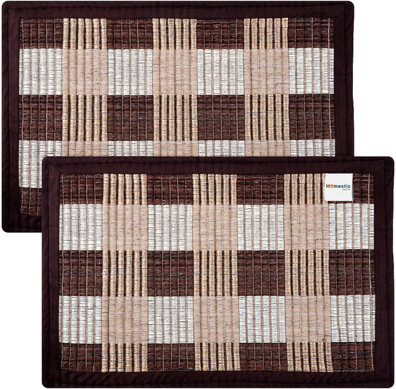 HOMESTIC by Kuber Industries Polyester Baby Bed Protecting Mat(Brown, Pack of 2, Medium)