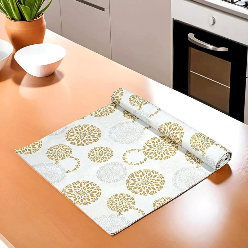Wings Star Polyester Drawer Mat(Multicolor, Free)
