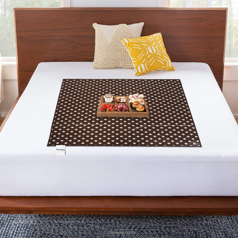 HOMESTIC by Kuber Industries PVC (Polyvinyl Chloride) Baby Bed Protecting Mat(Brown, Free)