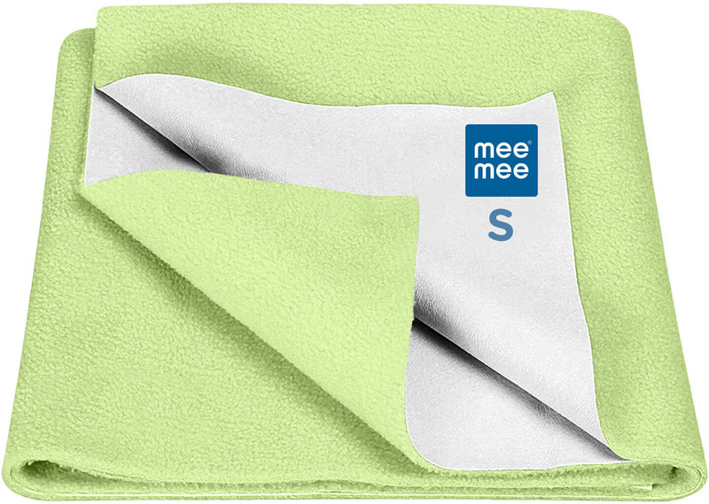 MeeMee Microfiber Baby Bed Protecting Mat(Pista Green, Small)