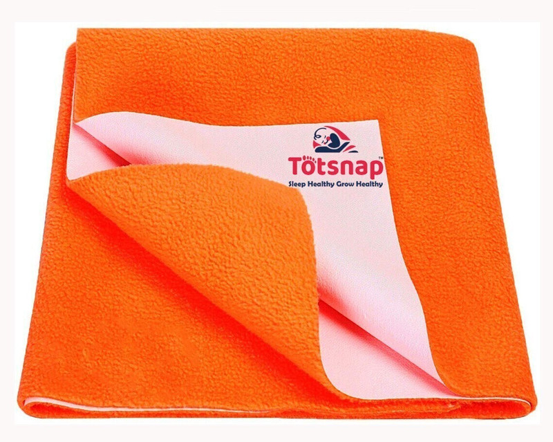 Totsnap Cotton Baby Bed Protecting Mat(Peach, Small)