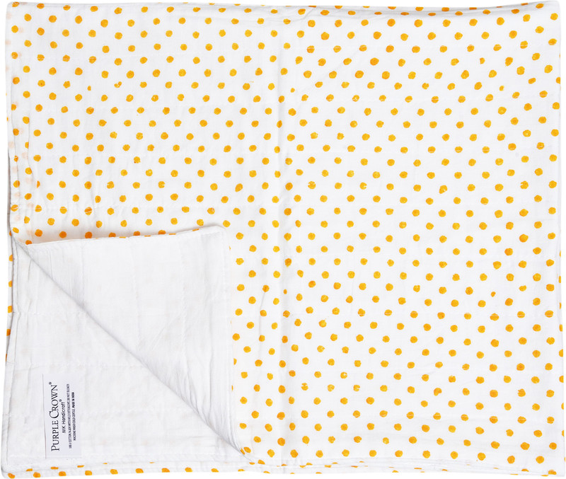 mk handicraft Cotton Baby Sleeping Mat(Yellow, Pack of 3, Small)