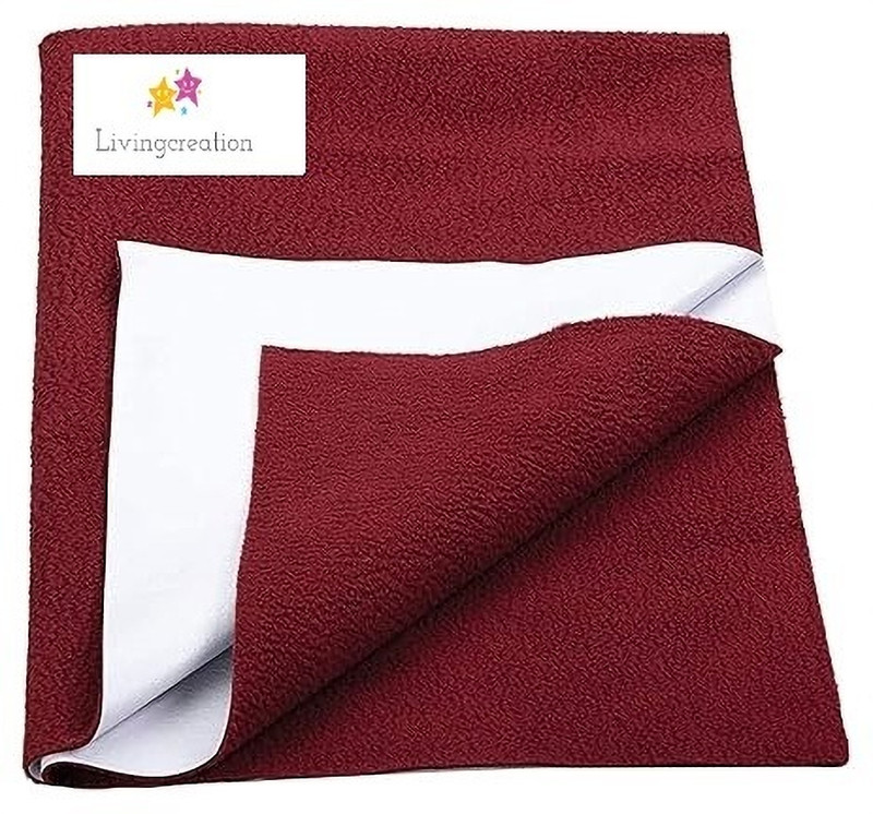 Livingcreation Polycotton Drawer Mat(Maroon, Large)