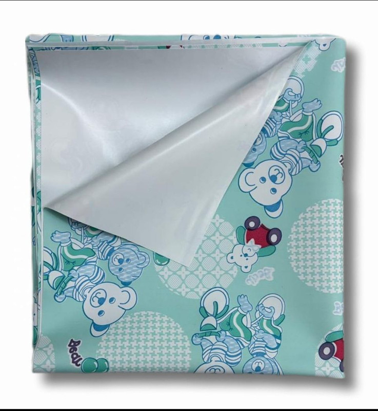 SANDYxBHARAT ENTERPRISES Rubber Baby Bed Protecting Mat(Green, Large)