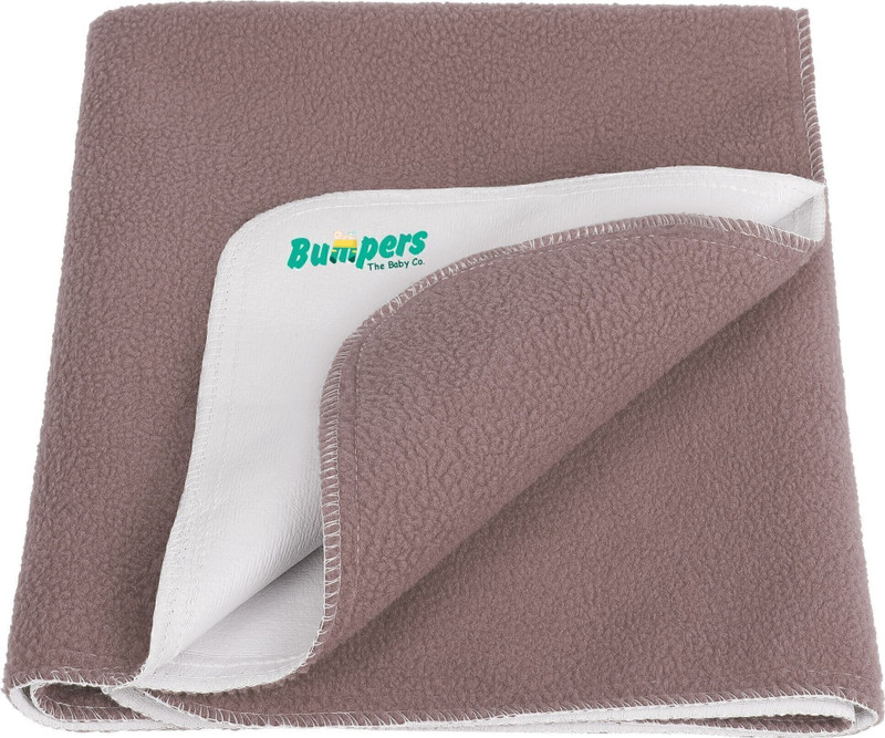 Bumpers The Baby Co. Polycotton Baby Bed Protecting Mat(Brown, Extra Large)