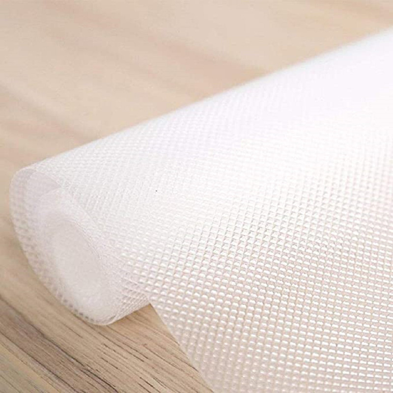 ambdded PVC (Polyvinyl Chloride) Drawer Mat(White & Yellow, Medium)