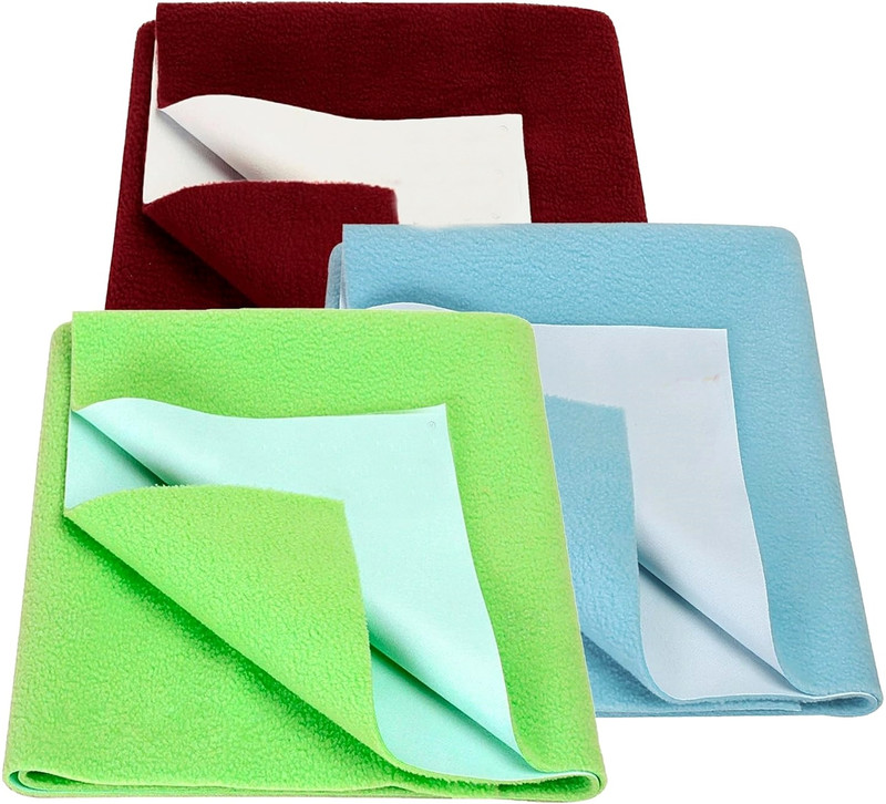 Fratelli Fleece Baby Sleeping Mat(mix colors, Pack of 3, Medium)