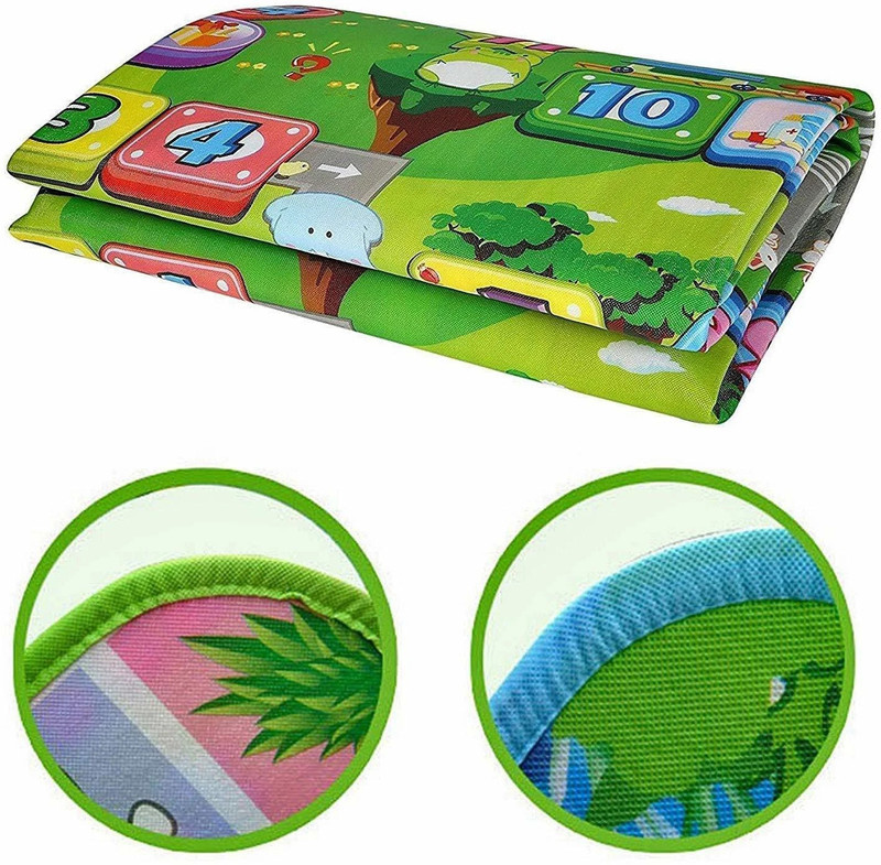 UV Exim Nylon Baby Play Mat(Green, Large)