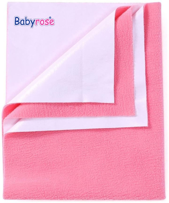 Babyrose Polyester Baby Sleeping Mat(Pink, Large)