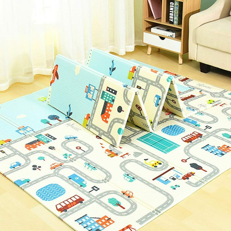 BBD Kitchen Shop Rubber Baby Play Mat(MALTICOLOR, Extra Large)