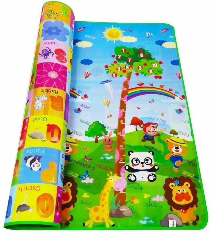 Lariox Polyester Baby Play Mat(Multicolor, Extra Large)