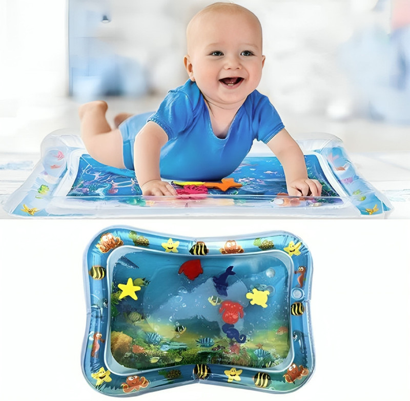 SARASI Plastic Baby Play Mat(Infant Toys for 3 Months Boys Girls, Baby Water Mat Activity Center for Infant, Medium)