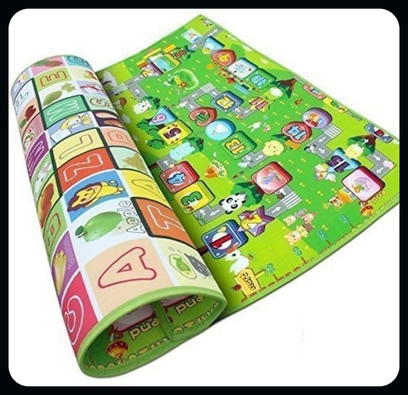 Newleaf Trends Plastic Baby Play Mat(Green, Medium)