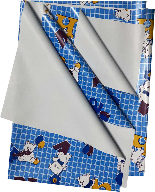 ECOSOFT Plastic Baby Bed Protecting Mat(CARTOON BLUE, Large)
