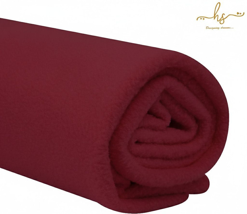 HS DESIGNING DREAMS Cotton Baby Bed Protecting Mat(Maroon, Small)