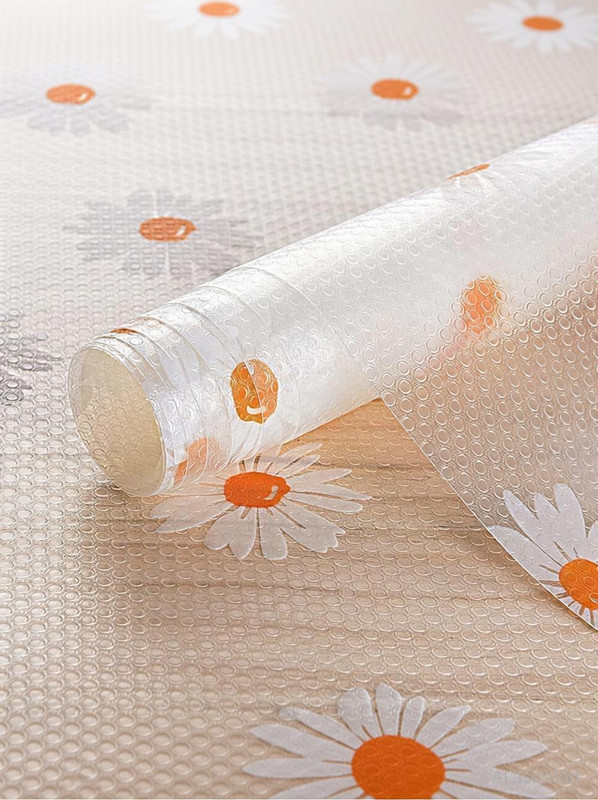SHOPPOFOBIX PVC (Polyvinyl Chloride) Drawer Mat(Anemone flower, Large)