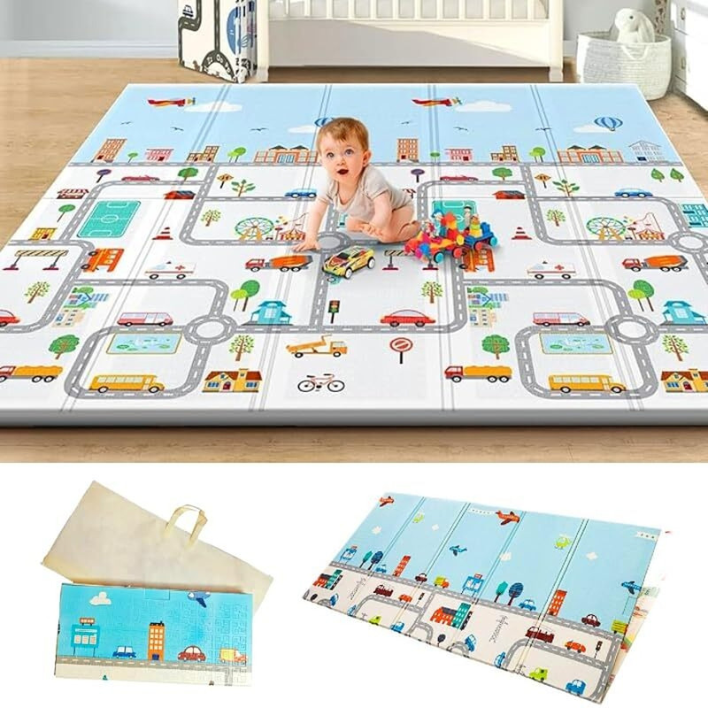 Hukimoyo PP (Polypropylene) Baby Play Mat(Multicolor, Small)
