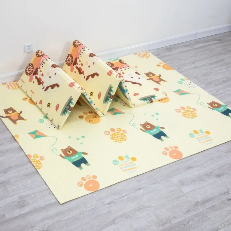 SeaRegal Cotton Baby Play Mat(Multicolor, Large)