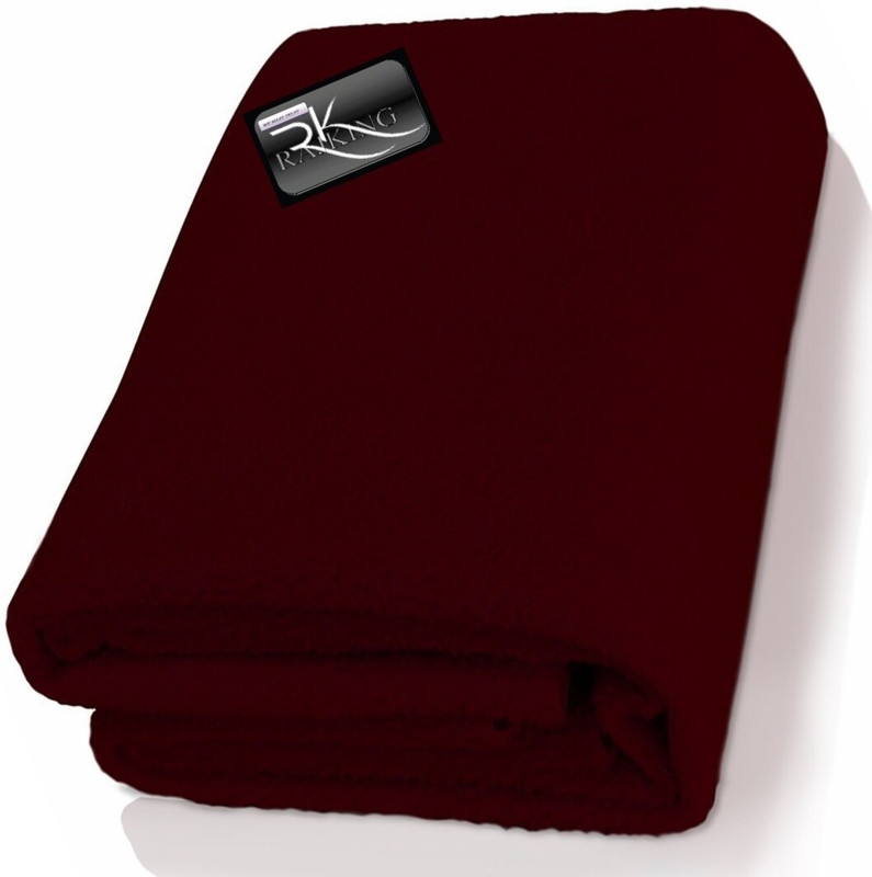 Rajking Fleece Baby Bed Protecting Mat(Maroon-3, Large)