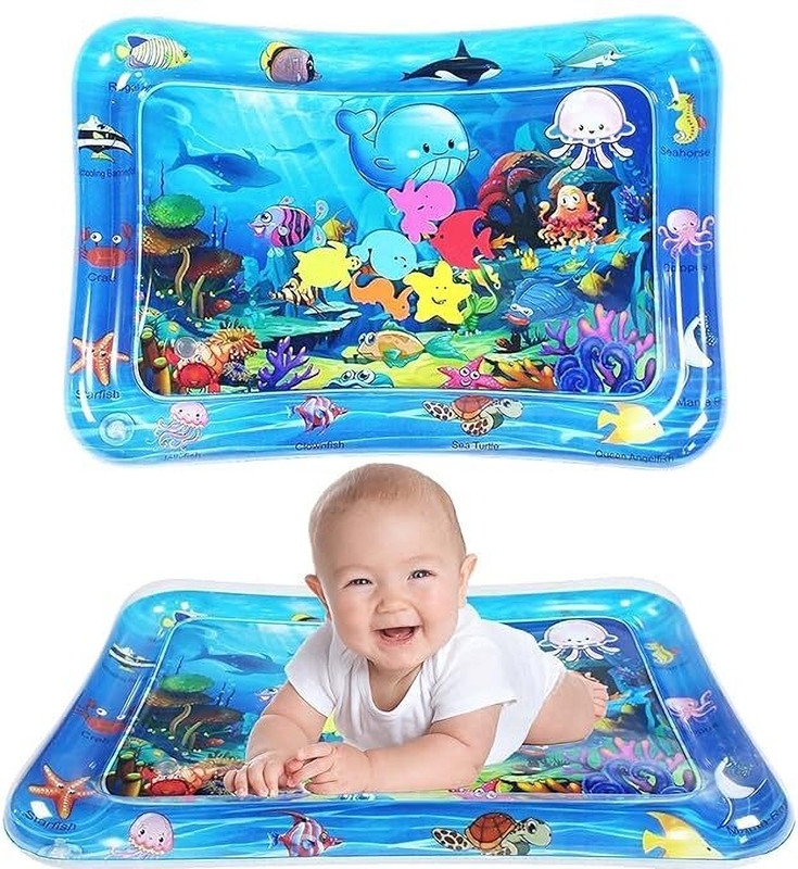 beautiloon Activity Play Center Indoor and Outdoor Water Mat for Baby Random Design Baby Tummy-Time Water Mat animal(Plastic, Multicolor)