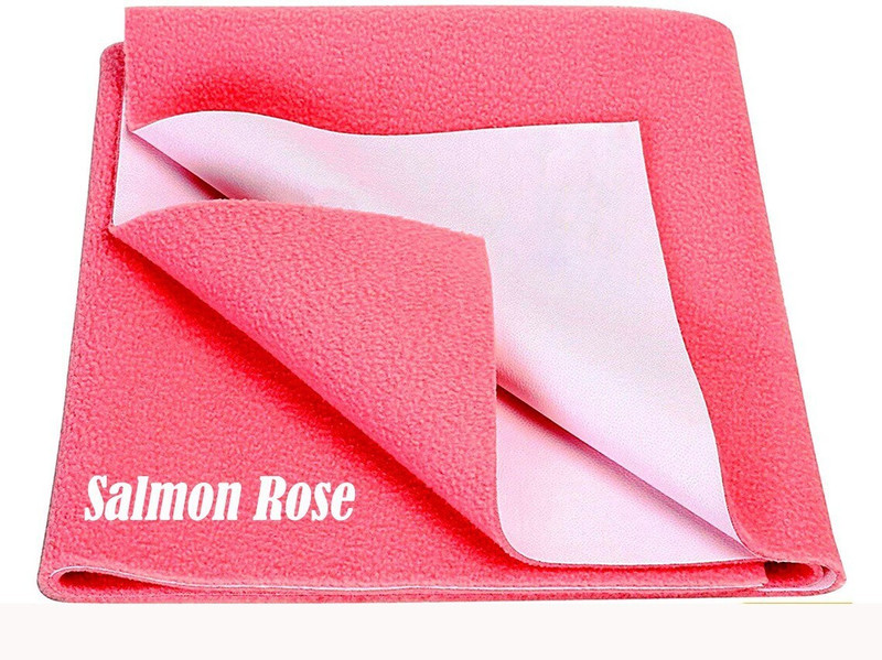 Totsnap Cotton Baby Bed Protecting Mat(Salmon Rose, Small)