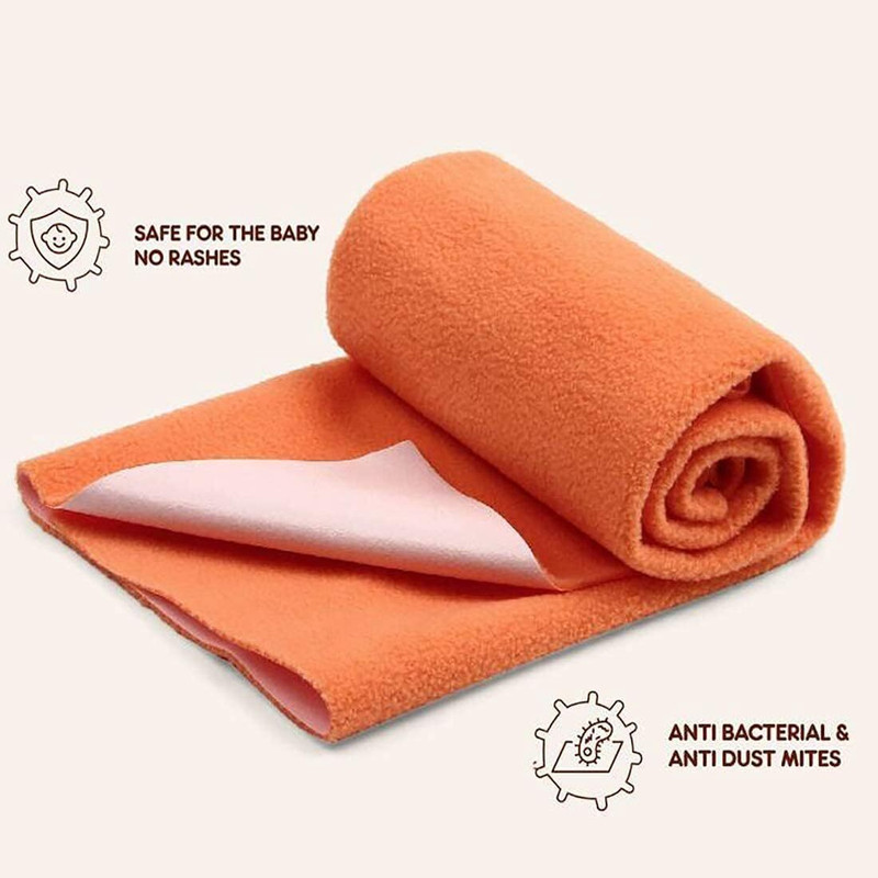 signy international Cotton Baby Sleeping Mat(Orange, Small)
