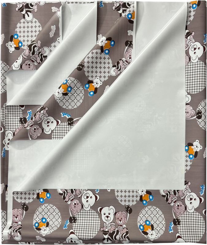 ECOSOFT Rubber Baby Bed Protecting Mat(BROWN BEAR, Large)