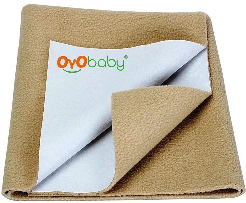 Oyo Baby Cotton Baby Bed Protecting Mat(Beige, Extra Large)